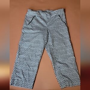 Michel Studio Monochrome Geometric Pants